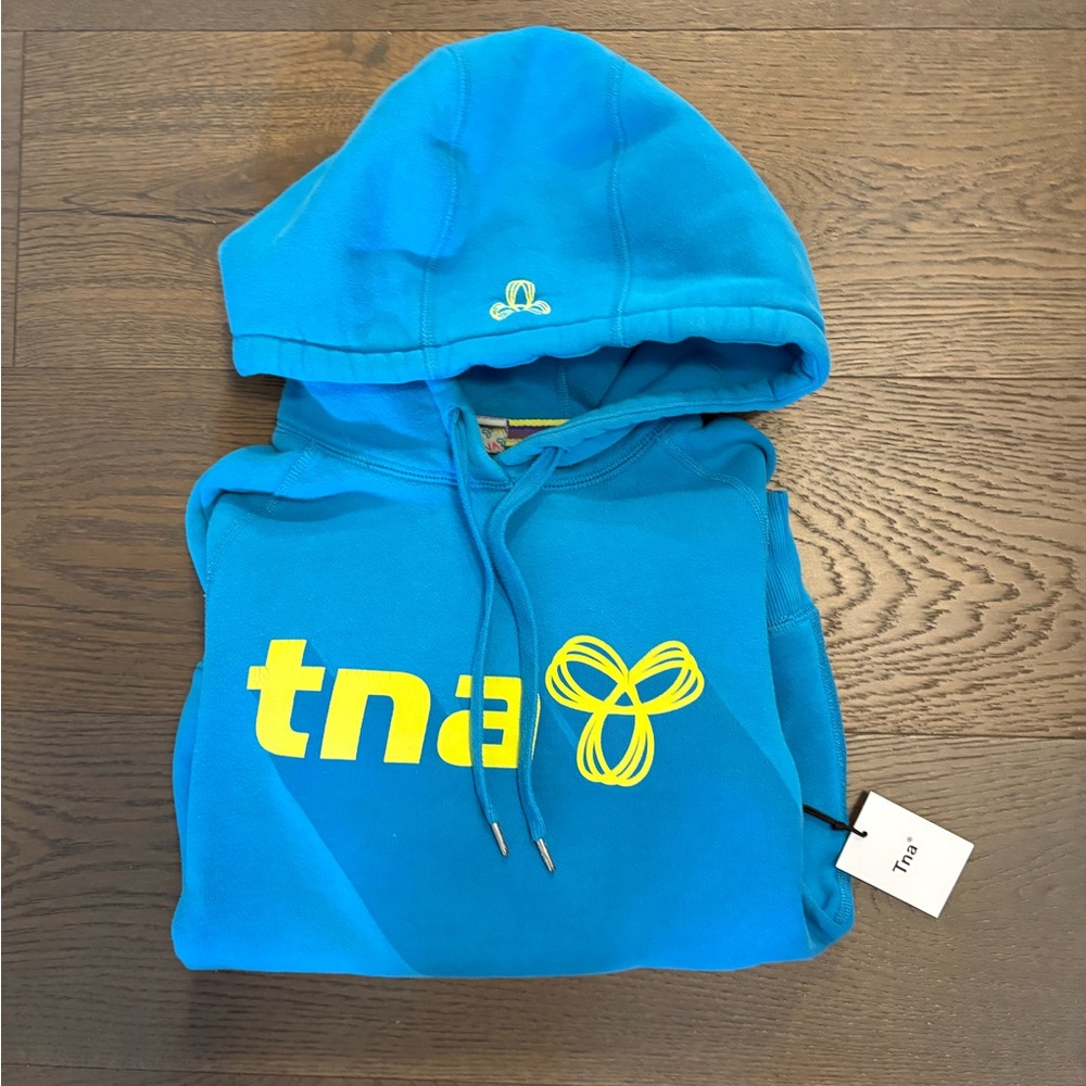 TNA / Aritzia girls turquoise hoodie sz XS NWT retail $110